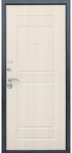 Дверь металлическая входная Трио (серебро/бел.дуб) image 2
