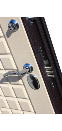 Дверь металлическая входная Троя Бордо беленый дуб image 6