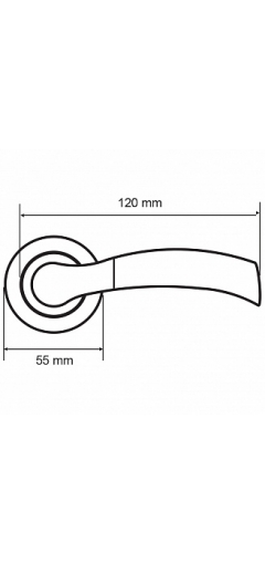 Дверная ручка Palladium A Brezza image 5