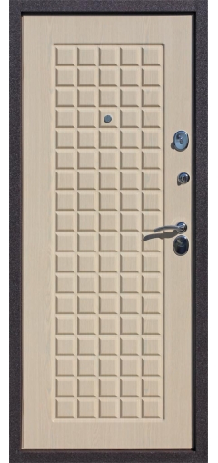 Дверь металлическая входная Троя Бордо беленый дуб image 2