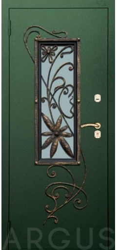 Дверь металлическая "Дина" с ковкой