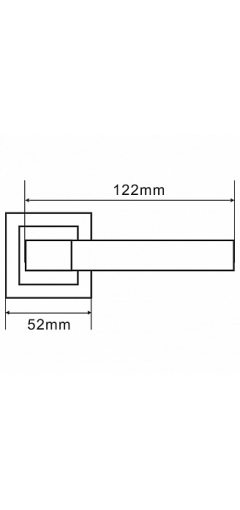 Дверная ручка Palladium A Dakota image 6