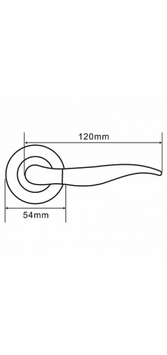 Дверная ручка Palladium A Domino image 5