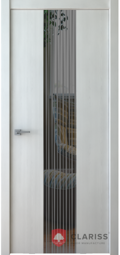 Межкомнатная дверь F3 Rain white grafit