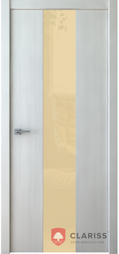 Межкомнатная дверь F3 white lakobel 2