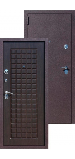 Дверь металлическая Троя Бордо Венге 3-х контурная image 1