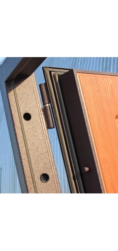 Входная металлическая дверь Троя Бордо золотистый дуб image 6