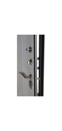 Дверь металлическая входная Трио (серебро/бел.дуб) image 4