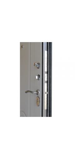 Дверь металлическая входная Трио (серебро/бел.дуб) image 5