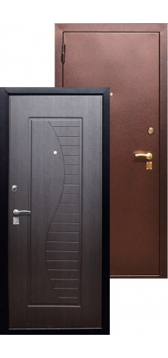 Входная металлическая дверь Кардинал "MAX" венге металл 2мм image 1