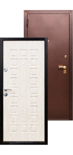 Входная металлическая дверь Аякс 3-х контурная бел.дуб image 1